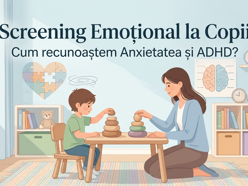 Screeningul emoțional și comportamental la copii – Cum recunoaștem anxietatea sau ADHD?